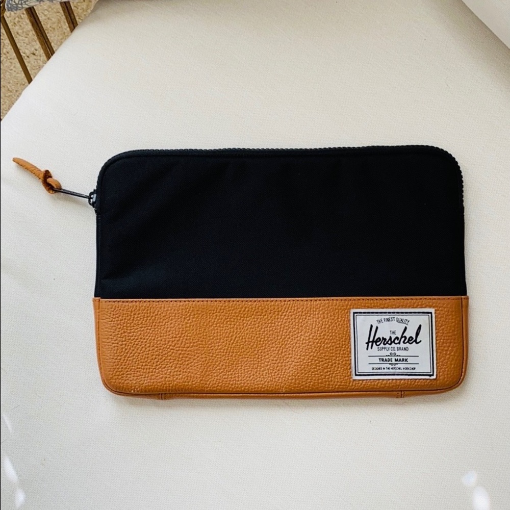 Herschel Leather & Canvas laptop sleeve